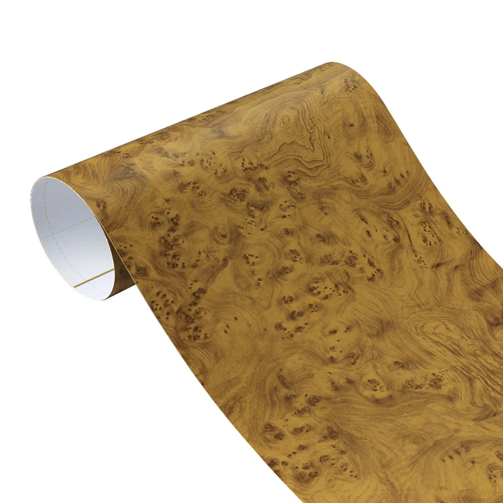 60x500cm Matte Self-adhesive Wood Grain Textured Vinyl Film Car Wrap PVC Waterproof Auto Internal Decoration Car Sticker Styling: GRAY