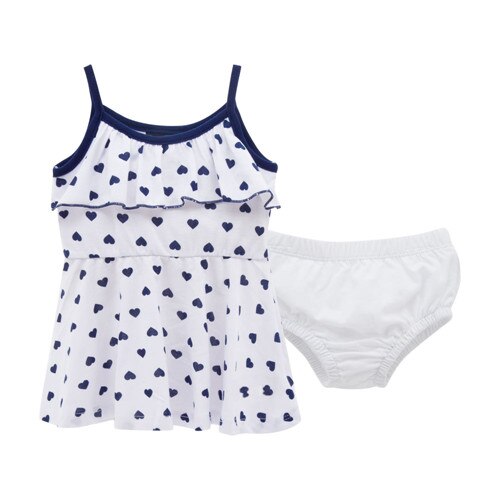 Honeyzone Kinderen Meisje Zomer Reddress Lolita Stijl Leuke Katoen Prinses Kleding Mouwloze: QZ7019 / 3T