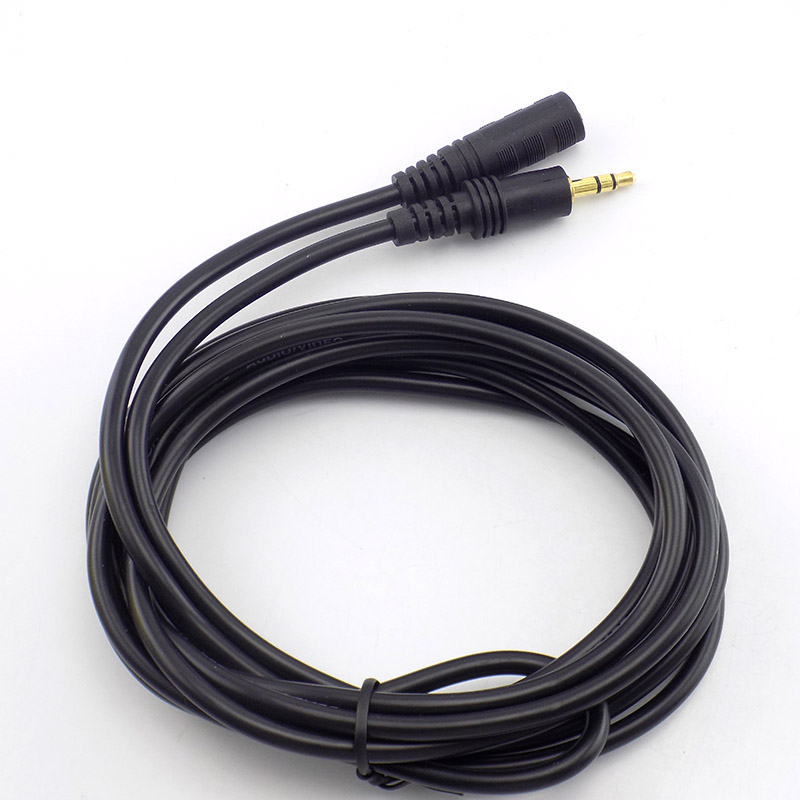 1.5/3/5/10M 3.5mm Stereo męski na żeński przedłużacz audio do słuchawek TV komputer Laptop MP3/MP4 słuchawki D5