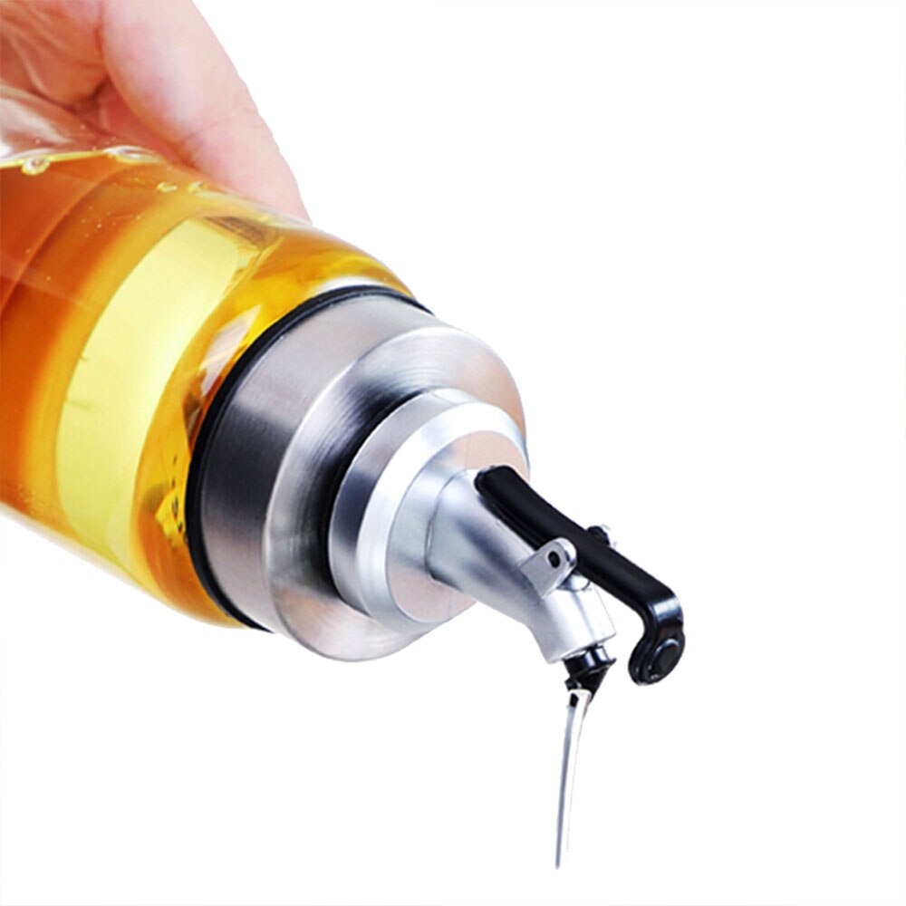 500ml High Borosilicate Glass Oil Bottle Kitchen Cooking Seasoning Storage With Distribution Nozzle Bottle Olive Oil Dispenser