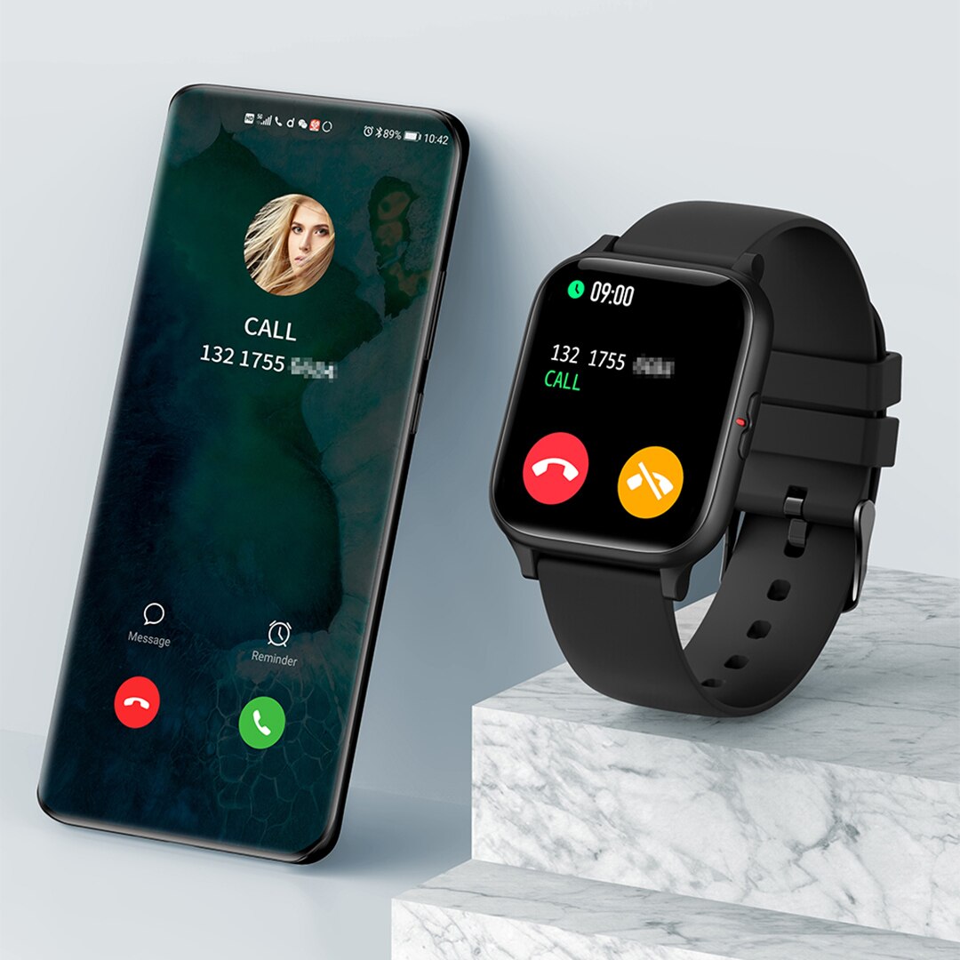 COLMI – montre connectée P8 Mix pour les hommes, étanche conforme à la norme IP67, moniteur d&#39;activité physique et de fréquence cardiaque, écran de 1.69 pouce, pour téléphone Android et iOS