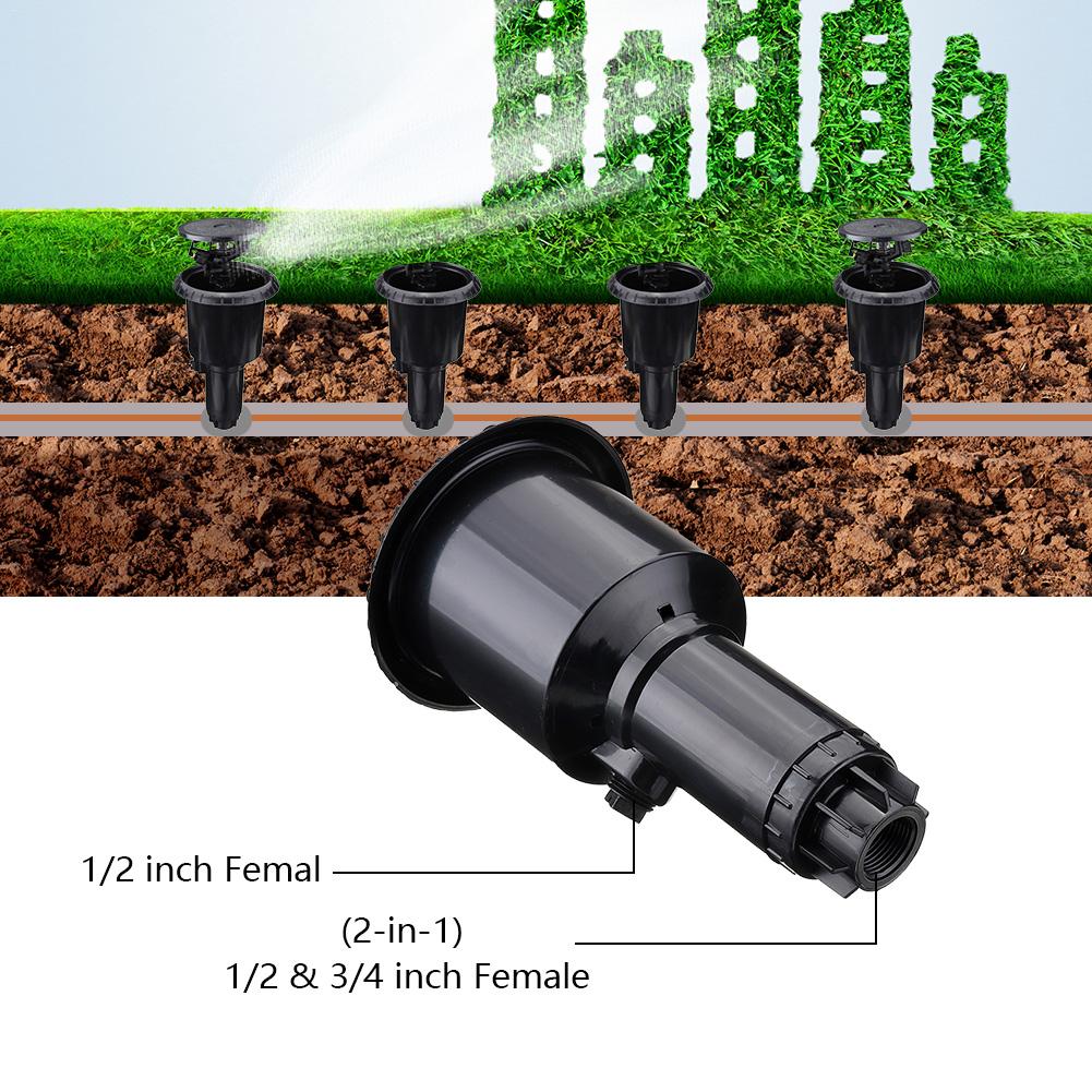 Pop-Up Water Spray Nozzle Buried Rotary Nozzle Built-in Lawn Built-in Rocker Nozzle Sprinkler Dripper Irrigation System Garden L