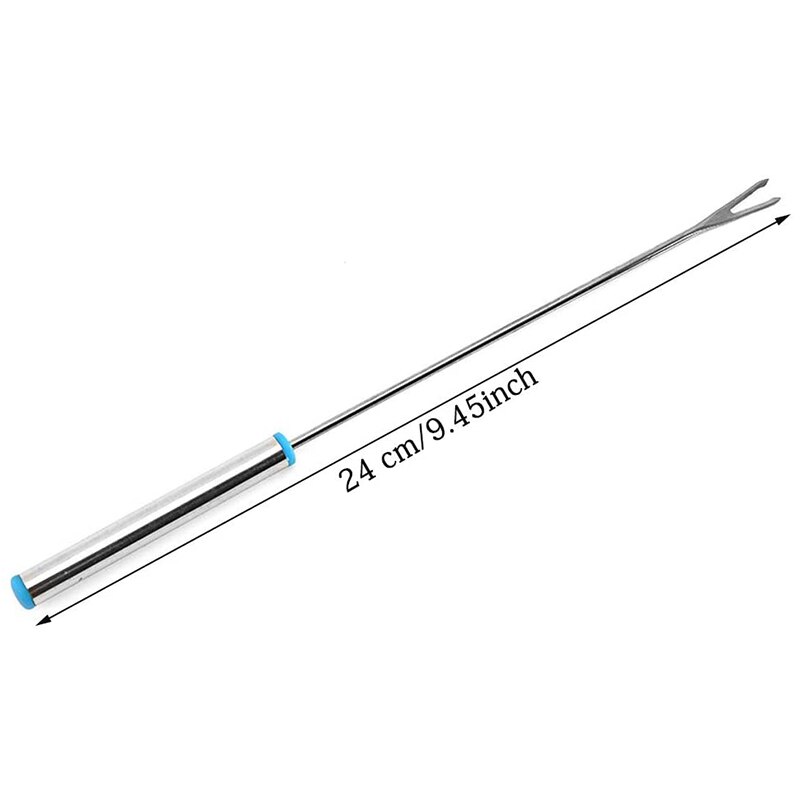 12 bâtons de torréfaction de guimauve, 9.45 pouces de Long en acier inoxydable fourchettes brochettes de -Dog prolongeant