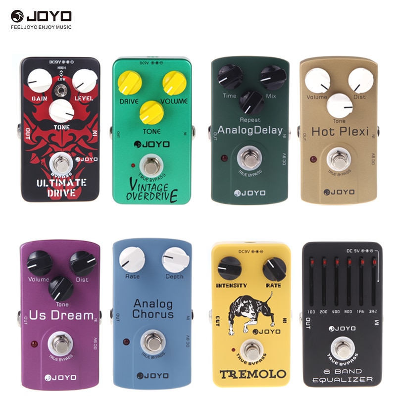Joyo jf -02 ultimate drive overdrive guitar effekt pedal analog delay guitar pedal vintage overdrive guitar tilbehør dele