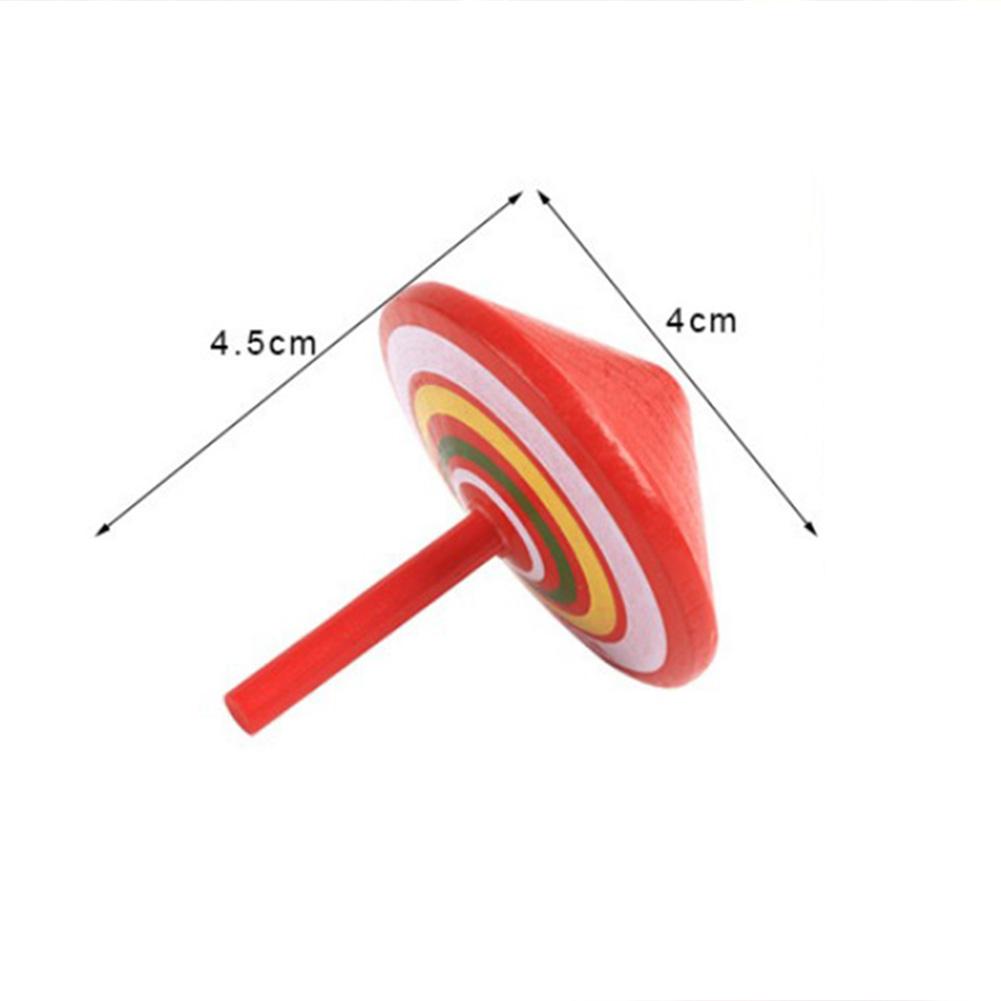 Mini Gyro Houten Desktop Kleine Prachtige Top Veilig Decompressie Speelgoed Kleurrijke Visuele Effecten Claasic Game Speelgoed Voor Volwassenen Kinderen