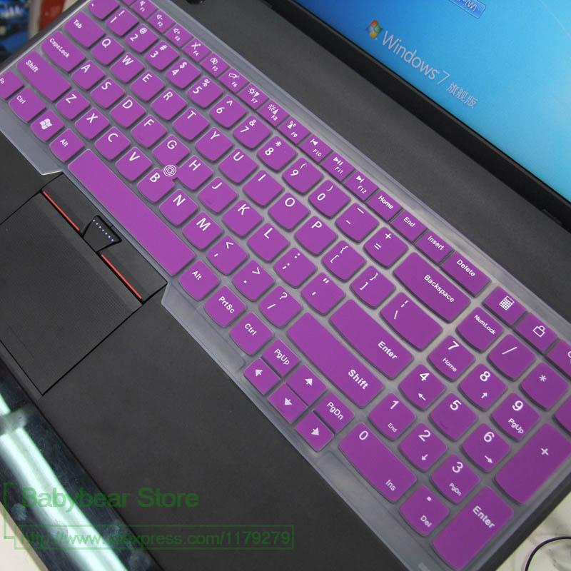 Silicone Keyboard Cover for Lenovo Thinkpad W540 W541 W550 L560 L570 T550 T560 P50 P50s P70 P71| 15.6" E540 E555 E560 E565: purple