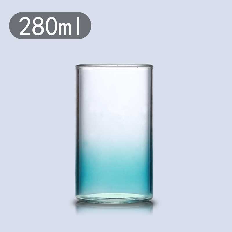 Grande tasse en verre coloré pour café, lait, thé, bière, Whisky, vin, verres pour Bar à la maison, verres pour boissons, pour Couple: L1