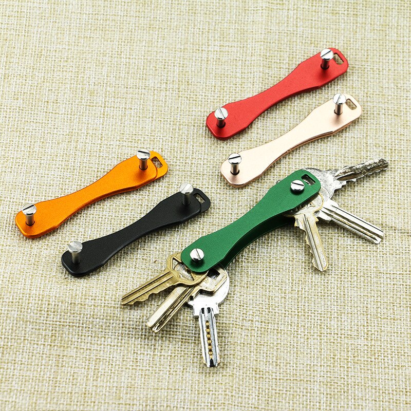 DIY EDC Pocket Sleutel Organiseren Smart Sleutelhanger Portefeuilles Metalen Autosleutels Houder Collector Huishoudster Sleutelhanger Ring Tool