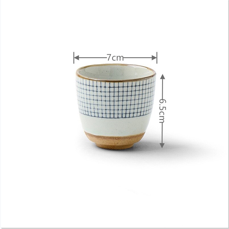 Handmade Retro Japanese Style Ceramic Coffee Tea Cup Personality Hand Holding Cup Office Water Cup Stoneware: 100ML