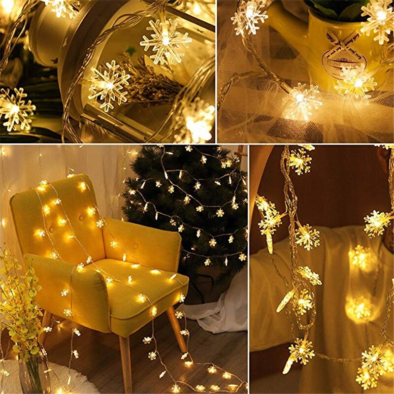 10/20/40/80 LED Star Light String Twinkle Slingers Batterij Aangedreven Kerst Lamp Party Wedding decoratieve Fairy Lights