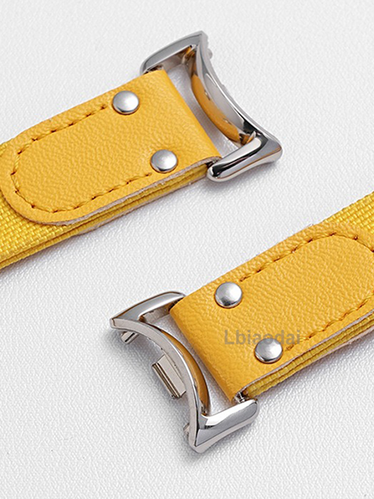 Originalarmband für Xiaomi Mi Band 8 Armbinde Leder Ersatzarmband Miband 8 NFC Nylon Pulseira Mi Band 8 9 Band