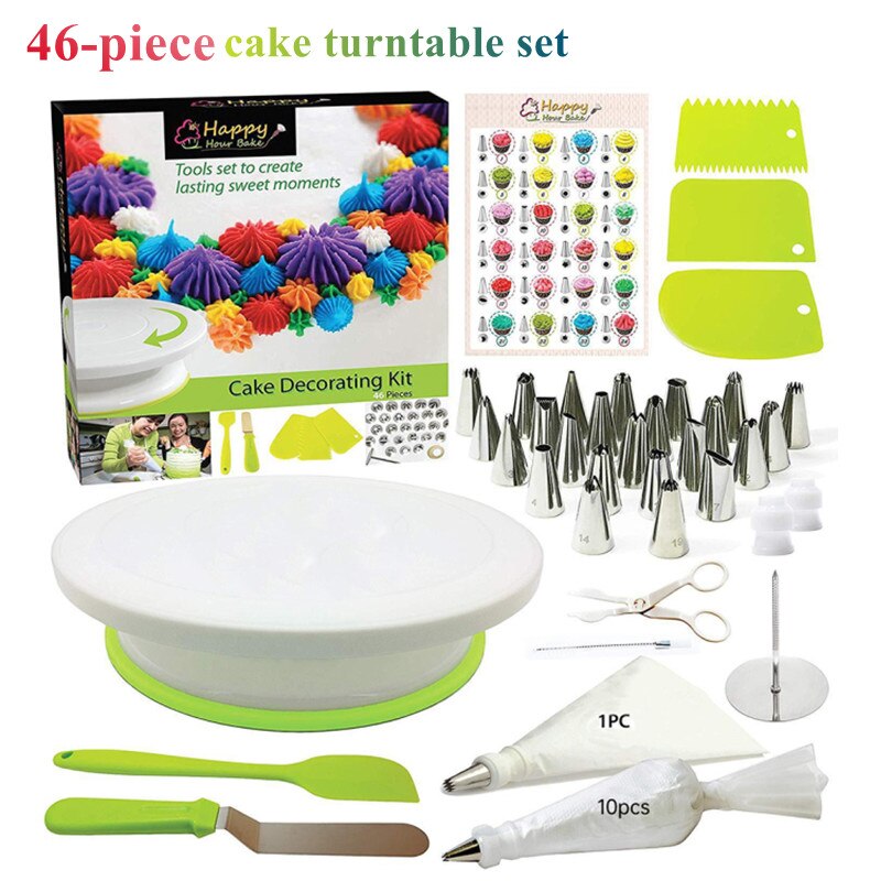 Aluminium Draaitafel Cake Stand Decoreren Bakken Cupcakes Yizish Taartdraaitafel Van Aluminium – Draaibare Standaard Voor Het Decoreren Van Taarten En Cupcakes Yizish Cake Draaitafel