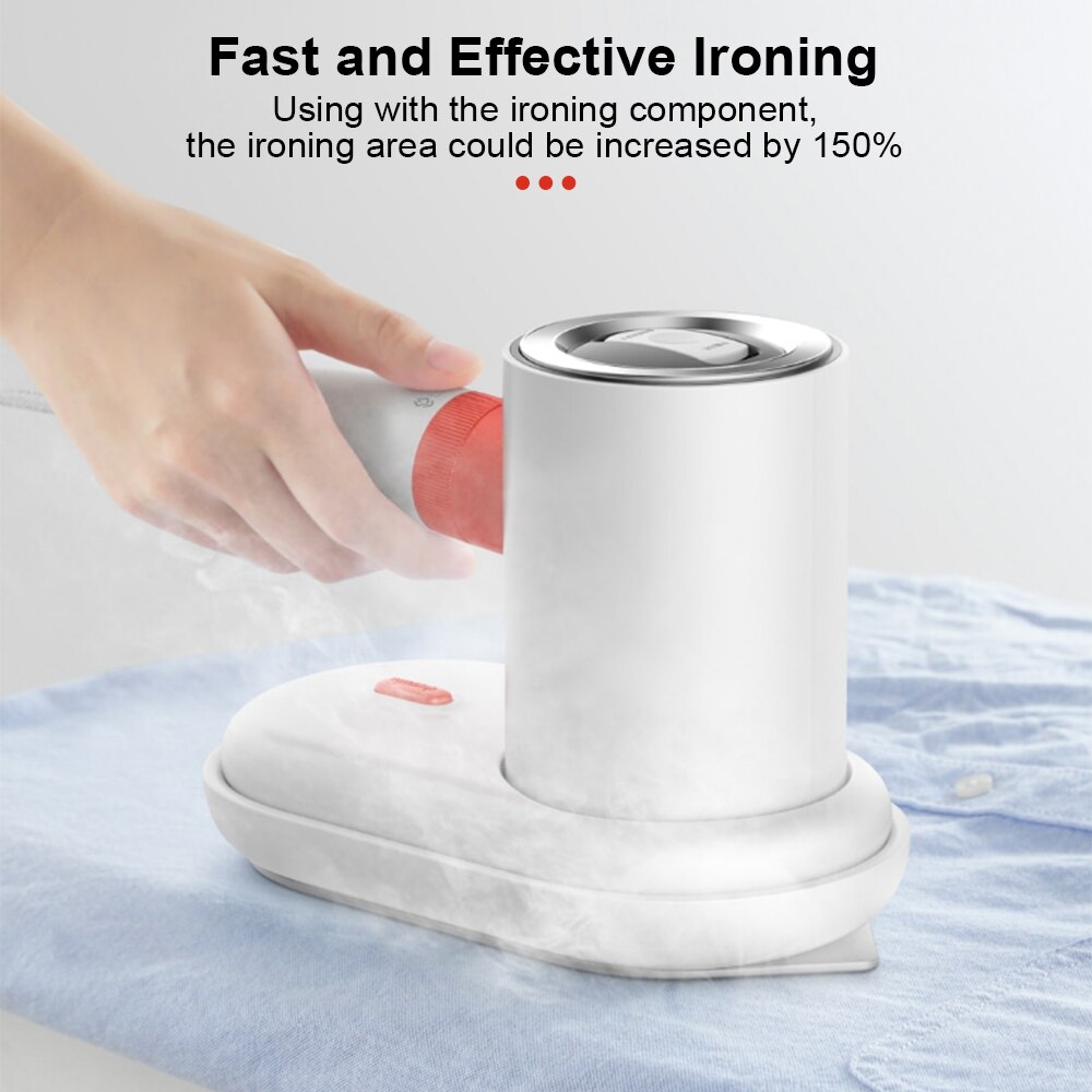Hirvi  hs200 2 in 1 vaatehöyrystin / litteä rauta 180 ℃ kannettava höyrysilityslaite 110ml vesisäiliö 1000w matkalle kotiin