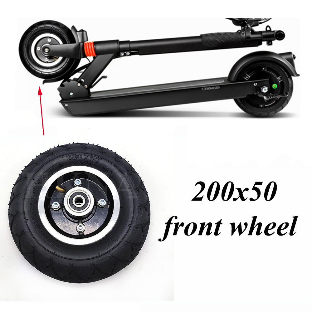 200 x 50 forhjul til afbalancering af elektrisk scooter 8 tommer 8 x 2 oppustelige dækhjul