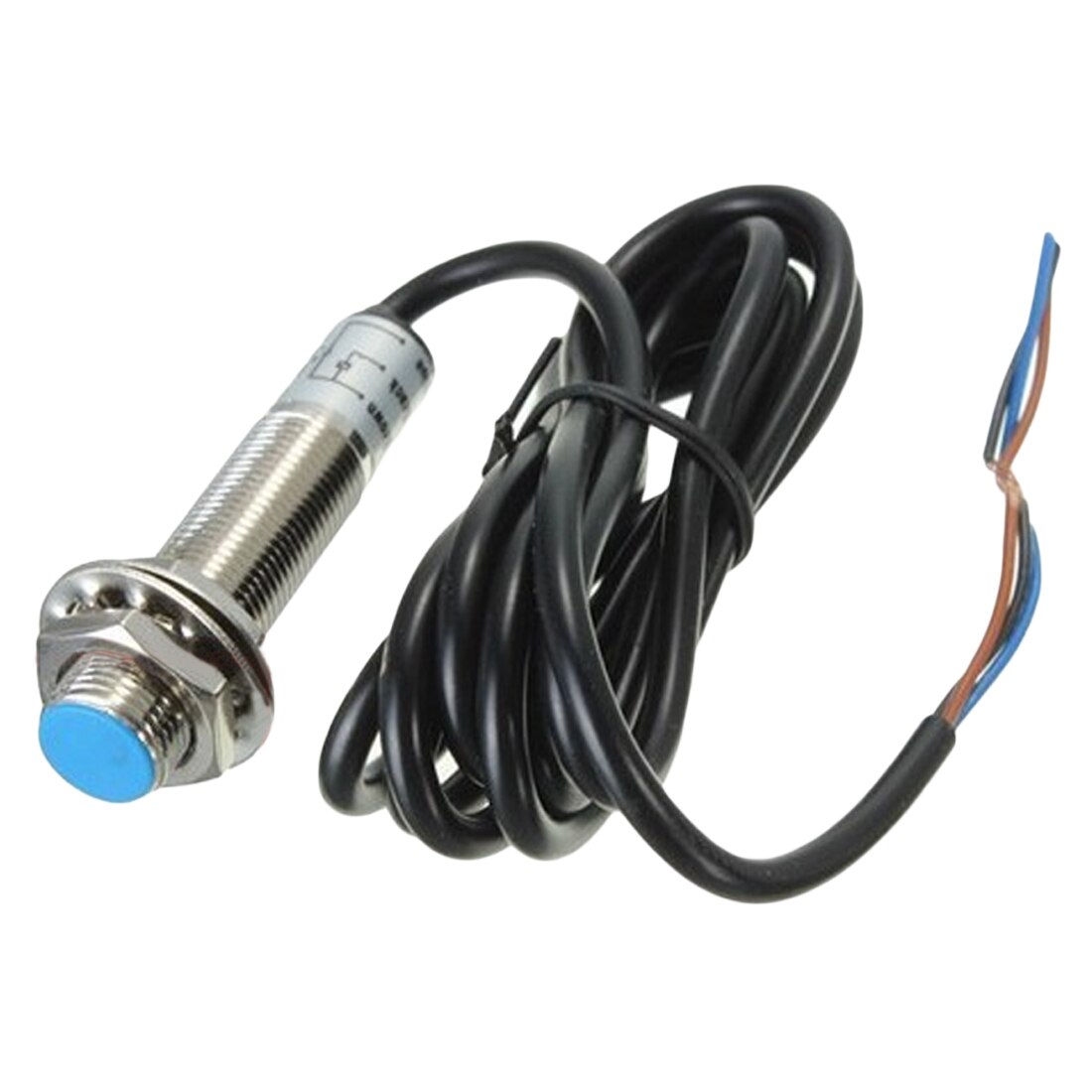 4 Digital Red LED Tachometer RPM Speed Meter With Hall Proximity Switch Sensor NPN DC 8-24V 10-9999RPM Measuring Gauges: only Switch 