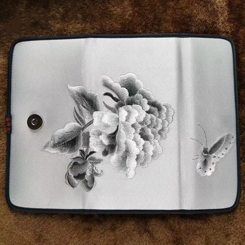Cartera de bordado artesanal de estilo chino, billetera de bordado Shu, bolsa de banquete, bordado a mano