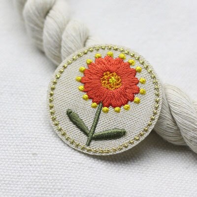 1 stuk schattige ronde bloemenpatches voor kledingborduurwerk, strijkapplicaties voor bloemen voor kinderjurken, kledingpatches voor doe-het-zelf: Type b