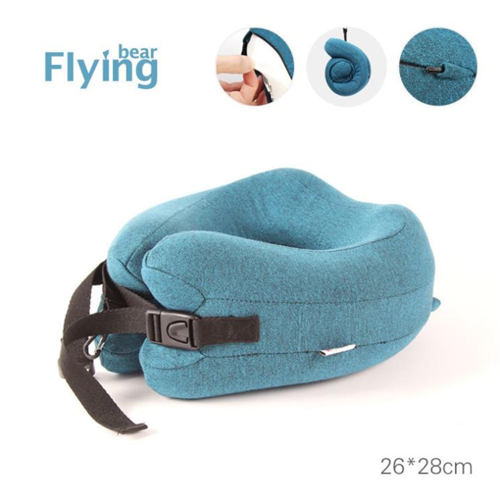 Travel Pillow–Memory Foam Neck Travel Pillows for Airplanes Trains Offices and Home,Neck and Head Support Pillow Sleeping Rest