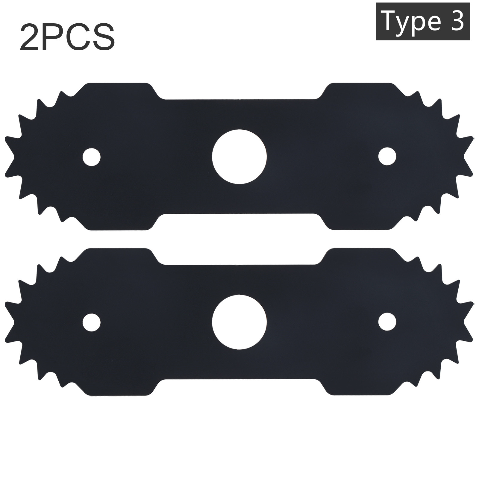 2PCS Edger Blade Electric Grinding Machine Blades Heavy Duty Lawn Edge Blades Replacements Fit for Black /Decker Edge: grey