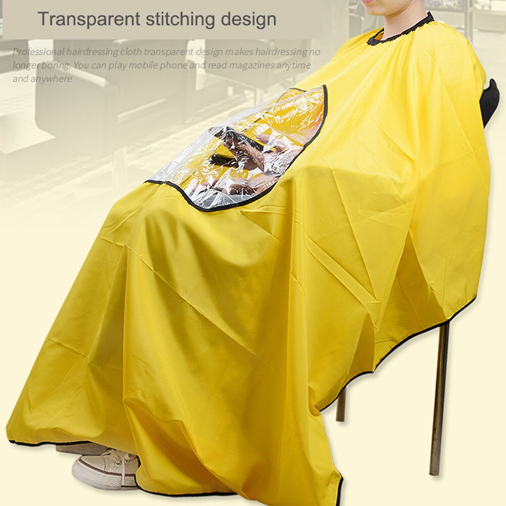 Hairdressing Cape Hair Salon Haircut Gown Cape with Visible Window Hair Dressing Wrap Apron Barber Shop Supplies