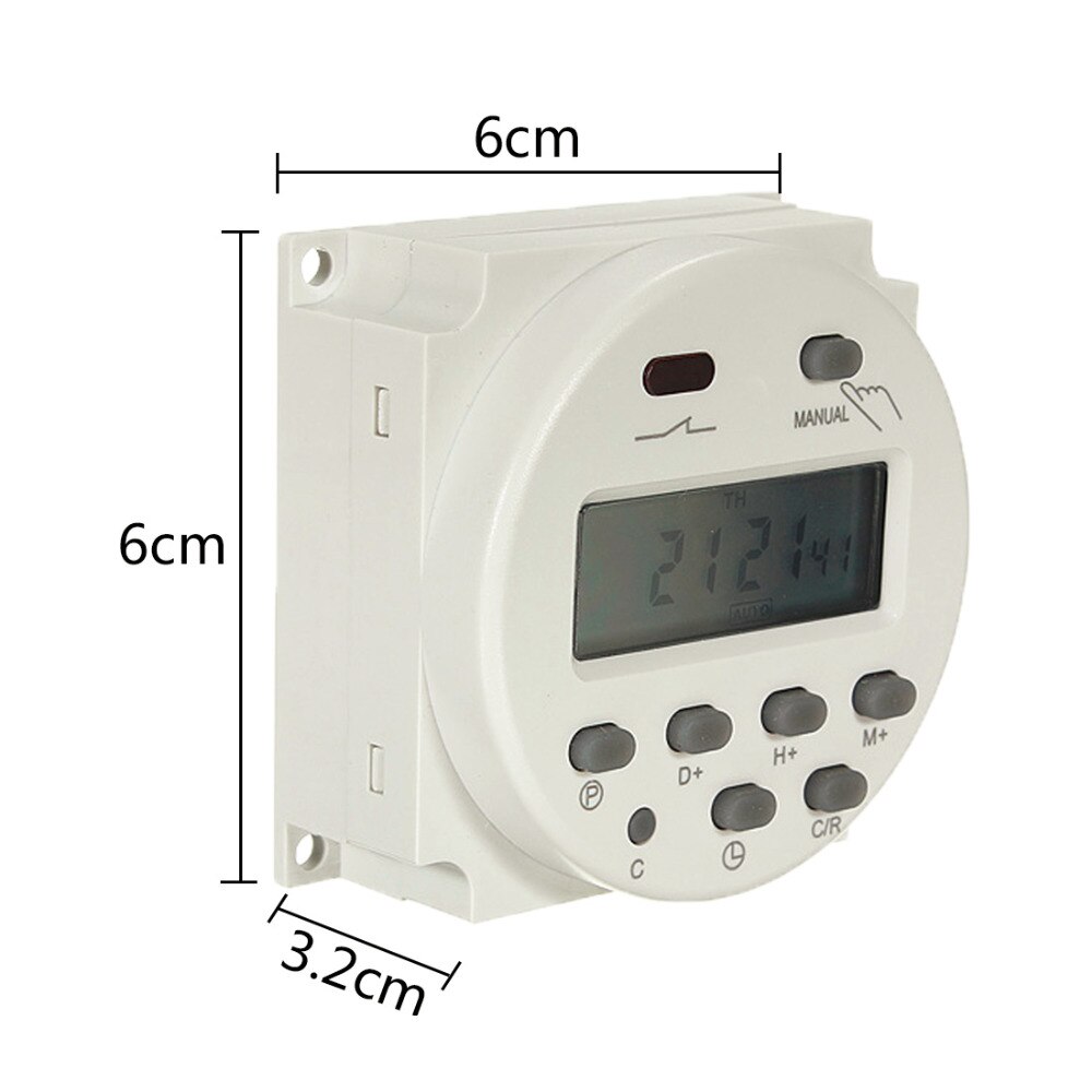 Digital LCD Power Timer Programmable 7.5VA Time Switch Relay 16A timers CN101A timer AC 220V