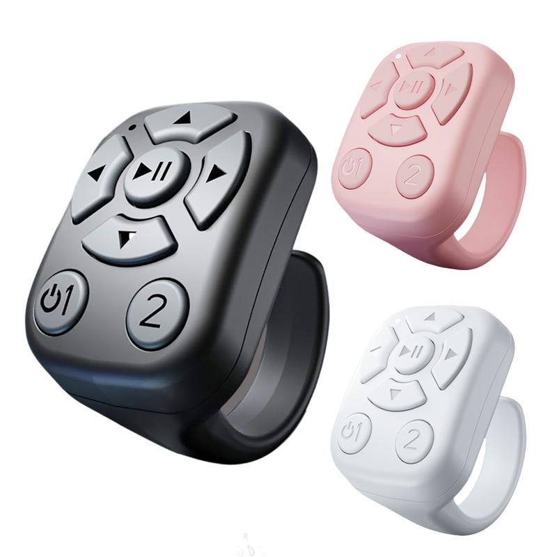 Auto Clicker Remote Control Page Turner Wireless Bluetooth Selfie Button Scrolling Ring Fingertip For Photos Videos E-Book
