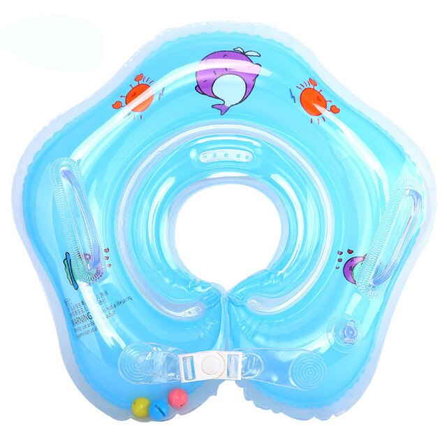Flotador de cuello de anillo para bebé, boya de vida gruesa para casa, entrenador inteligente, inflable, accesorios para bebés
