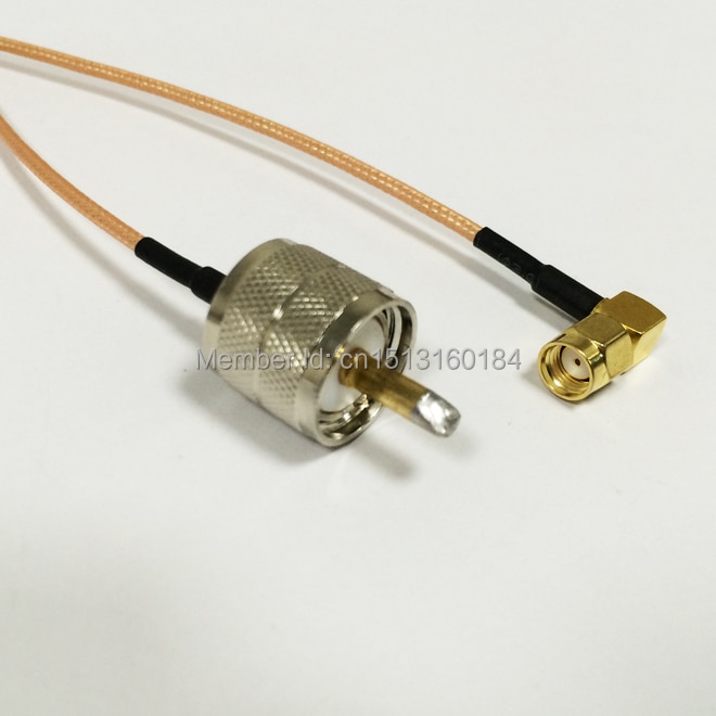 Modem Coaxial Cable RP-SMA Male Plug Right Angle To UHF Male Plug Connector RG316 Cable 15CM 6inch Adapter RF Pigtail
