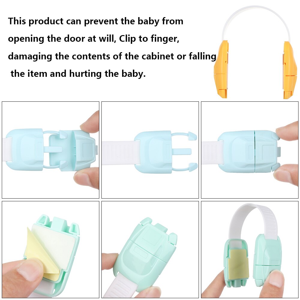 1PC Art freundlicher Sicherheit sperren Schutz Verriegelung Türen für Baby Pflege Kleinkind Sicherheit Kunststoff Schutz Multi-funktion Sicher schlösser