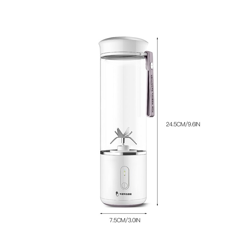 500ML Electric Blender Food Processor Stainless Steel Blades Mixer Juicer Blender USB Rechargeable Juice Maker Machine Blender
