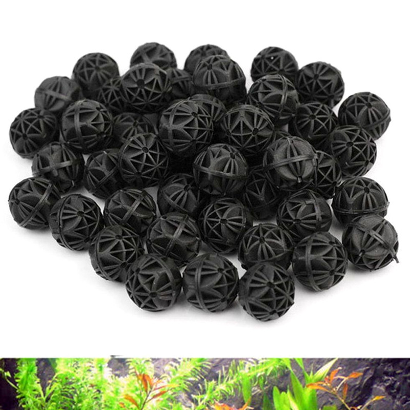 10pc/ lot 16/26mm aquariumfilter bioballen draagbaar nat droog katoen voor luchtpomp bus schoon aquarium vijver riffen spons media