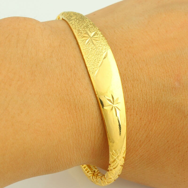 Neueste Frauen Dubai Armreif 24 Karat Gold Farbe Armbinde Armreif afrikanisch/Arabisch/Äthiopischen Braut Hochzeit Schmuck