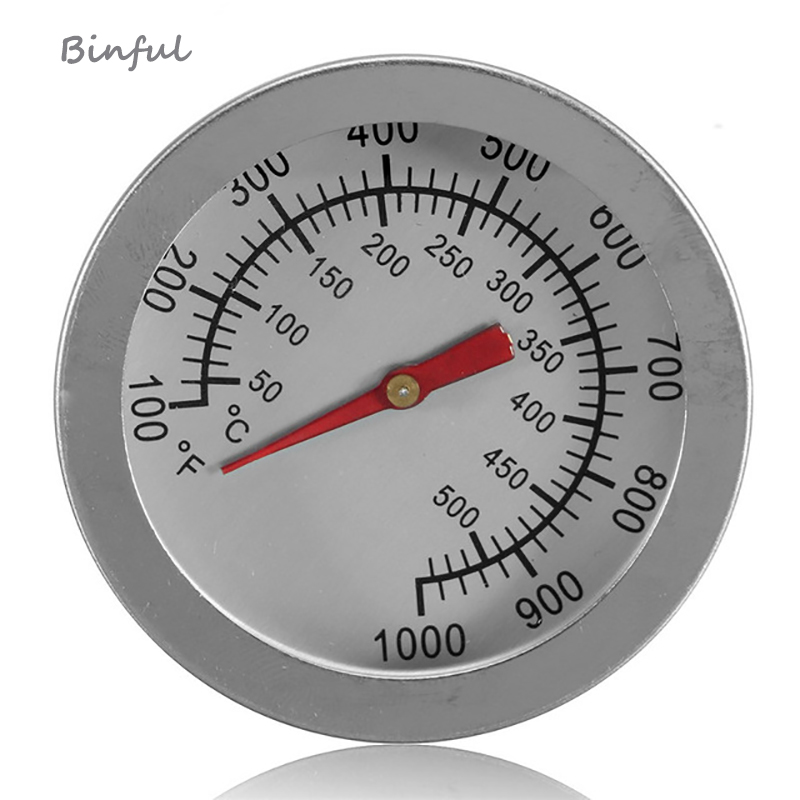 Bakvormen F/C 2 "Rvs BBQ Smoker Pit Grill Bimetaal thermometer Temp Gauge met Dual Gage 500 graden Koken Gereedschap