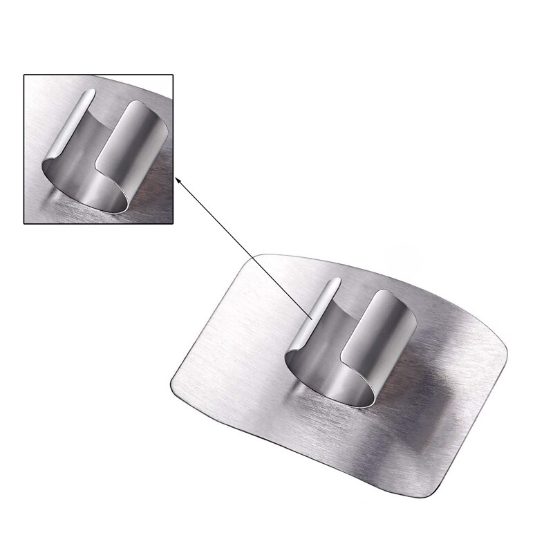 4 Pack Stainless Steel Finger Guard Finger Protector Safe Knives Guard Chop Safe Slice Kitchen Tool For Dicing and Slicing in Ki