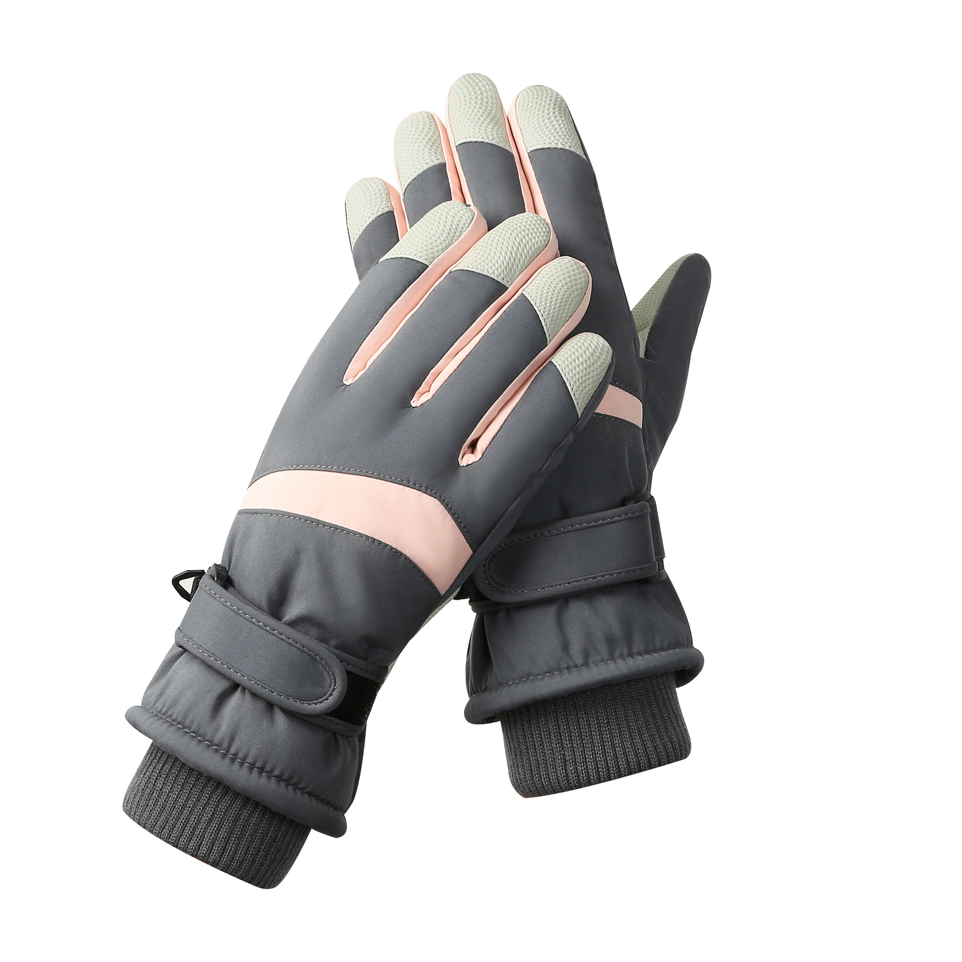 Ski Gloves for Men and Women Outdoor Cycling Touchscreen Warm and Velvet Thick Gloves Waterproof and Anti Slip Winter: Lavender