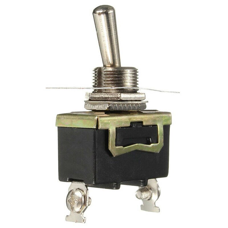 5pcs/set 12V 15A Heavy Rocker Toggle Flick Switch ON/OFF Car Dash Light Metal SPST 2pin