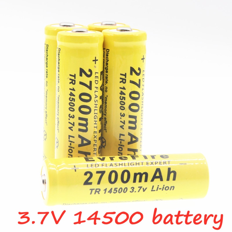Neue Super Original 14500 Batterie 2700mAh 3,7 V Li-Ion Akku für taschenlampe