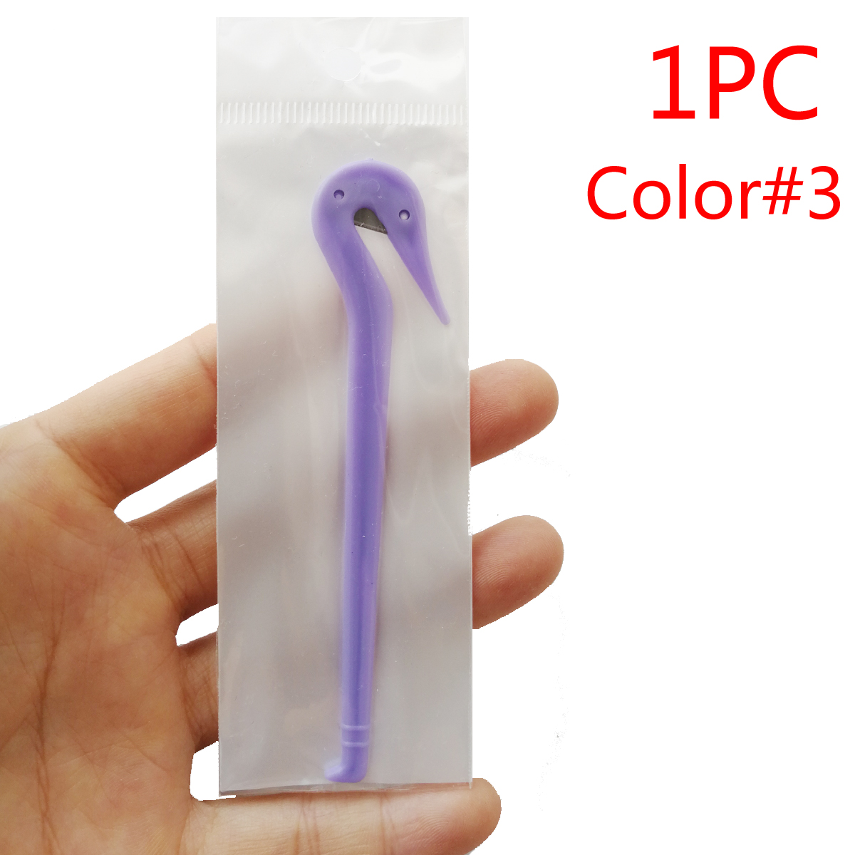 Cortador de goma de bandas para el cabello para niñas, herramienta de corte de bandas para la cabeza, removedor de corbatas, cuchillo de corte, herramienta de peinado de salón, 1 unidad: Castaño