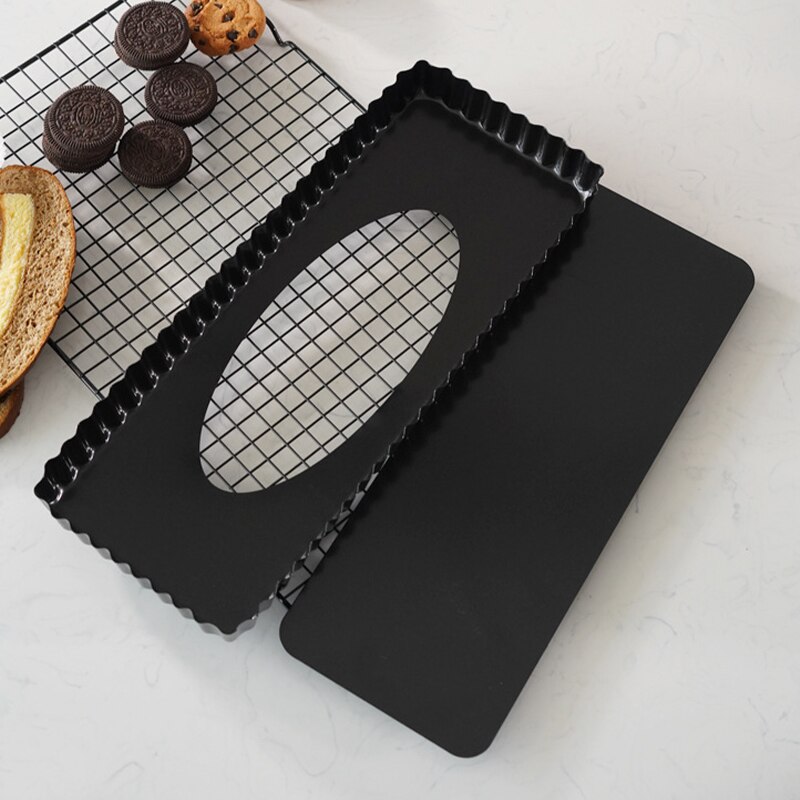 Large Size Fluted Pie Tart Pan Nonstick Baking Dish Pie Pan Removable Bottom Tart Cake Mould Cheese Cakes Desserts Pastry Tools
