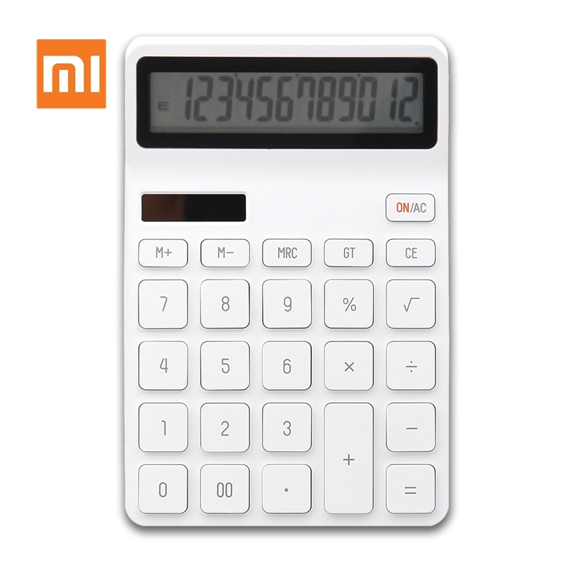 Calculadora de sobremesa LEMO Original Xiaomi fotoeléctrica Dual Dive 12 Pantalla de números apagado automático para negocios de oficina y finanzas