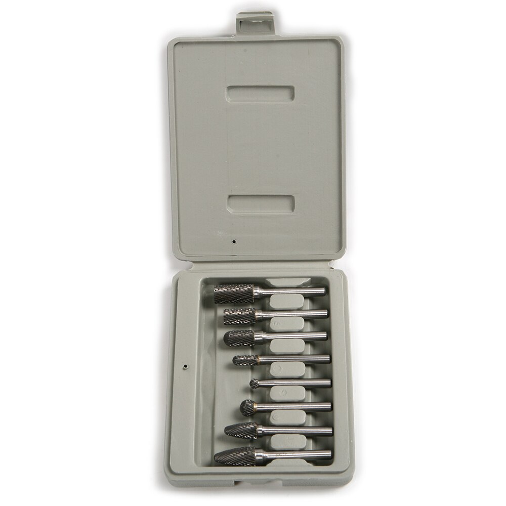 8PCS/set Tungsten Carbide Rotary Burs Grinding Rotary Cutter File Tungsten Carbide Rotary Files