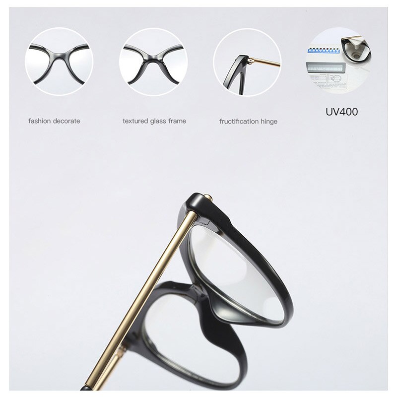 Frauen Optische Brillen Rezept Metall Beine und Acetat Rand Brille für Frauen Brillen Brillen Rahmen Katze-Auge Stile