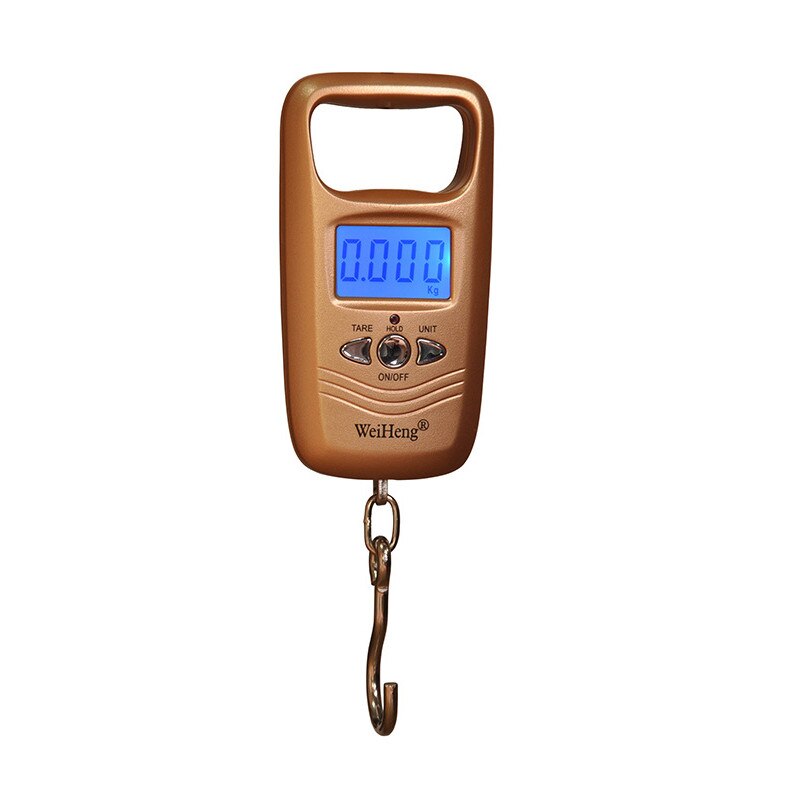50Kg/110 Lbs électronique Portable LCD Balance numérique Double précision bagages poids balances balances d'équilibre pour crochet suspendu voyage: 50kg 110lb gold