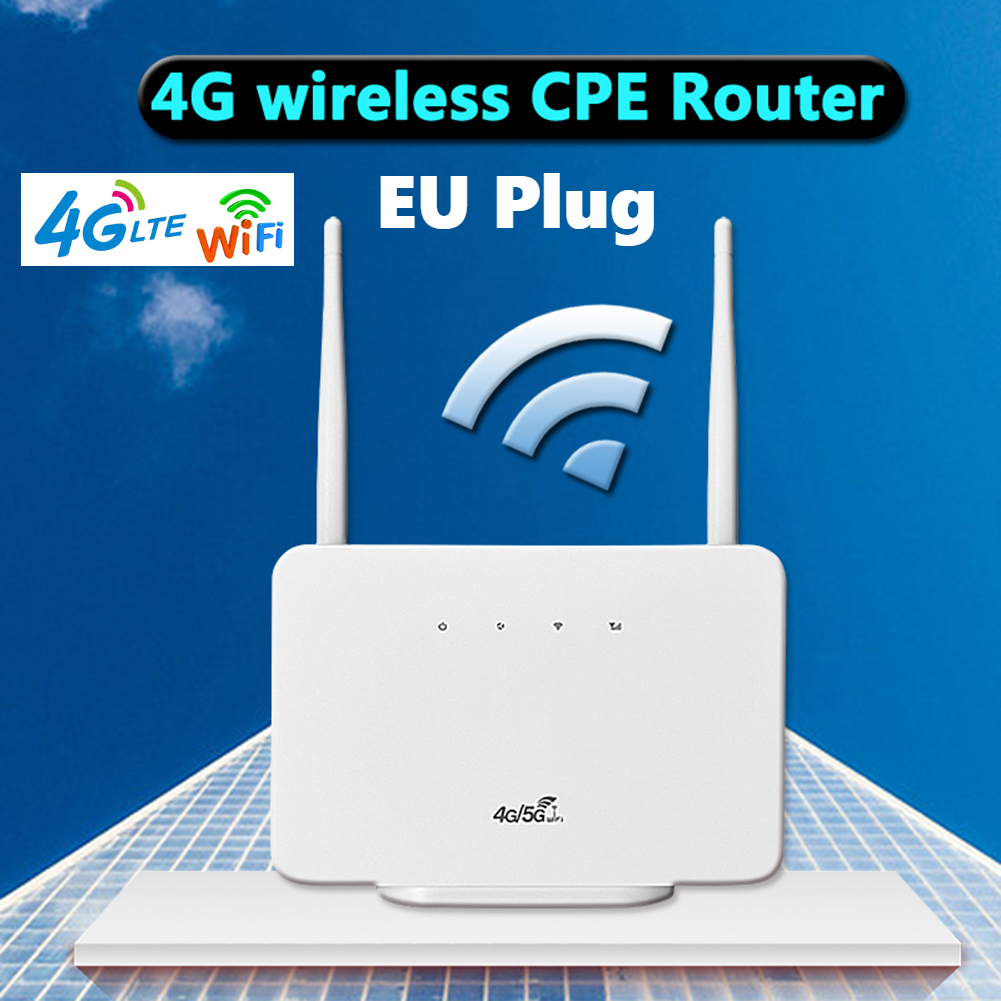 Router 300 mbps 4g wi-fi, modem wi-fi 4g lte, router bezprzewodowy wi-fi, antena zewnętrzna z gniazdem na kartę sim, wtyczka eu do domu, biura, podróży
