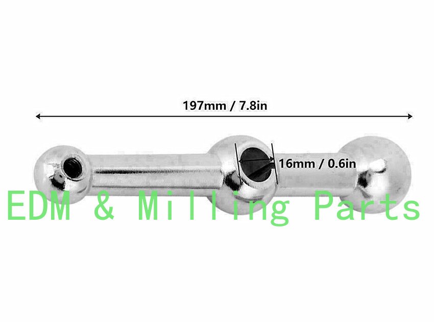 CNC Three Ball Milling Machine Crank Chrome Steel Mill Handle D26 For Bridgeport Mill Part