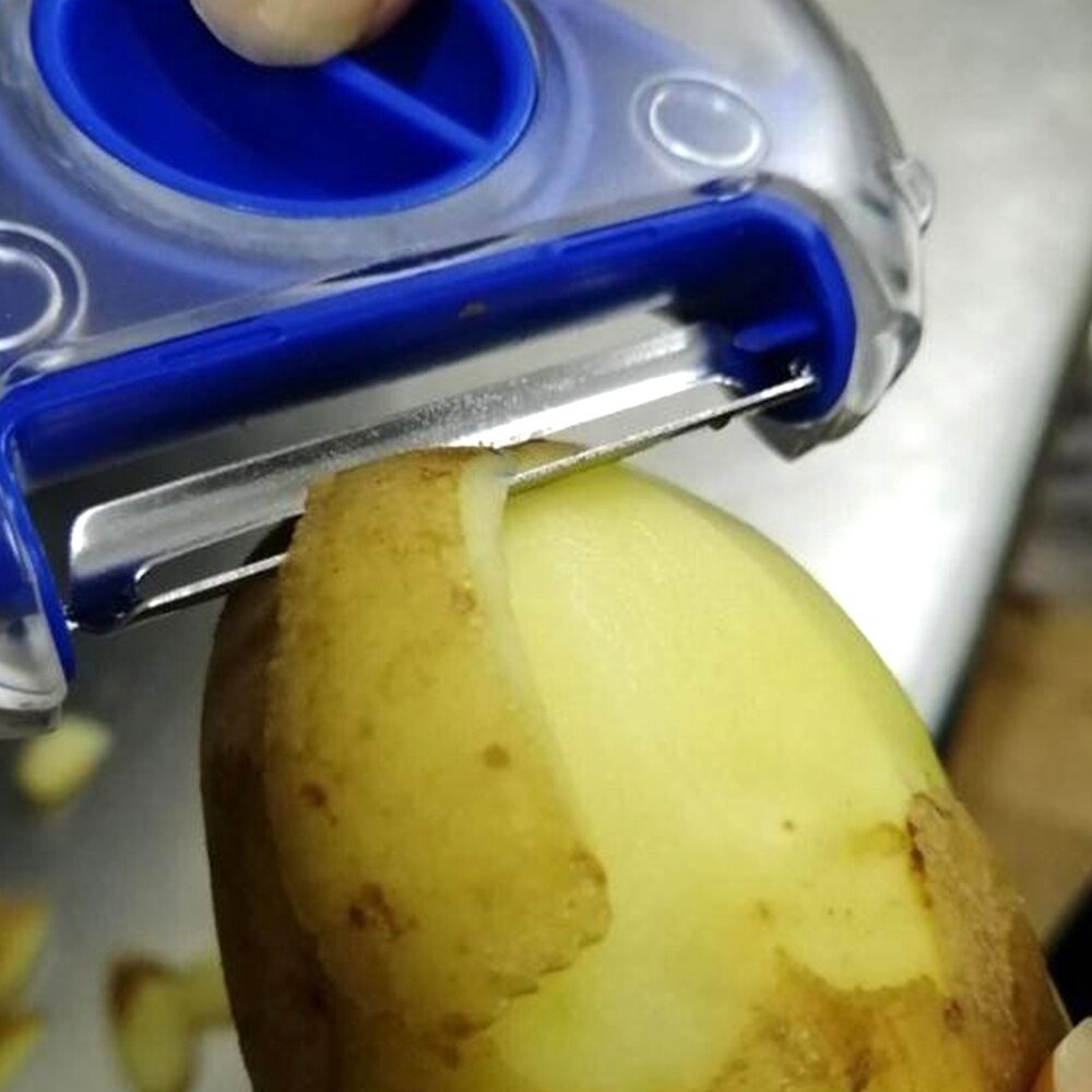 Stainless Steel Magic Trio Peeler Set Slicer Portable Peeler Shredder Cutter Multifunction Peel Blade Zesters Grater KitchenTool