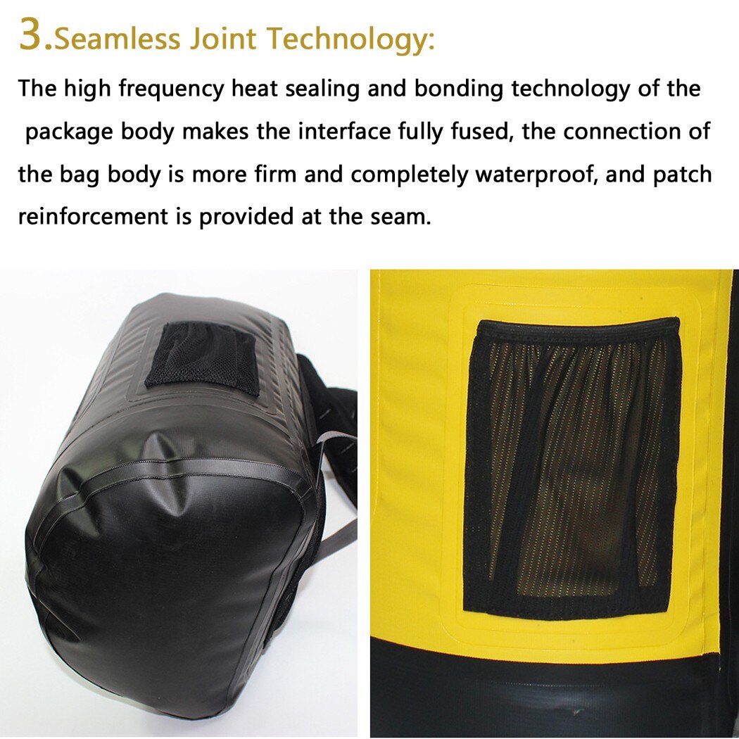 30l waterdichte droge tassen anti-aging ipx 6 zwemrugzakken met oprolbare bovenkant strandtas duikkajakzak 500d pvc-gaasdoekmateriaal