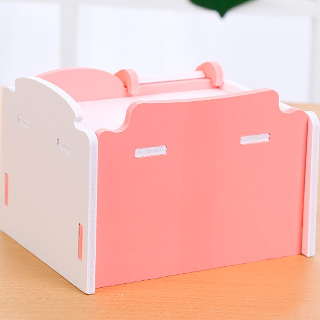 Hamster hus vaskbar sjov diy lille dyr hamster hus med stige dias til marsvin hamster tilbehør hamster bur