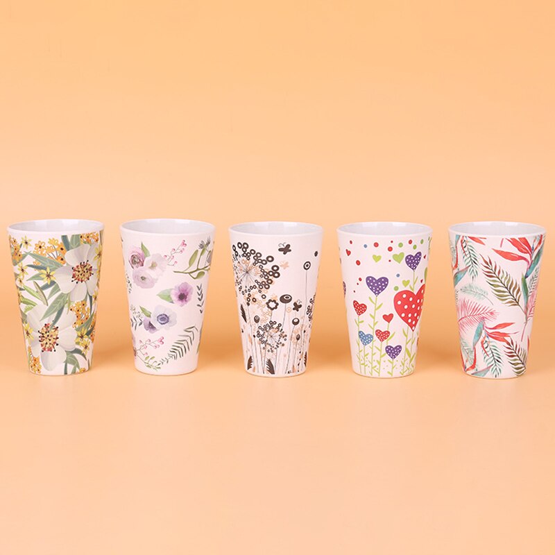 Tazas reutilizables de fibra de bambú tazas de café aislamiento Taza de Viaje 430ML taza de bebida