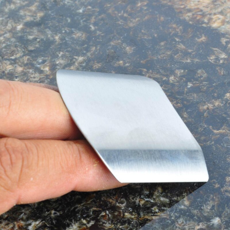 Fingerbeskytter beskyt finger chop sikker skive rustfrit stål køkken håndbeskytter kniv skive skære finger beskyttelse værktøj